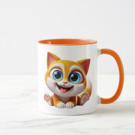 Taza Chaton mignon au grands yeux bleus.
