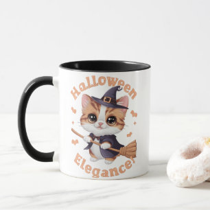 Taza Chausie Cat encantando la apariencia de Halloween