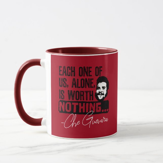 Taza Che Guevara Cita - Cada Uno Por Sí Solo Merece Nad (Izquierda)