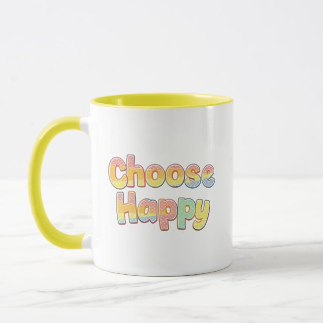 Taza Cheerful and Positive Kids Typography (Izquierda)