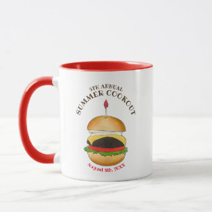 Taza Cheeseburger Hamburger Burger Picnic Barbacoa BBQ
