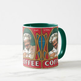Taza Chef café vintage art nouveau cocina