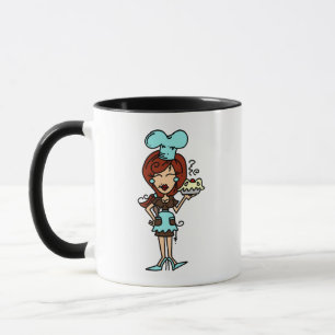Taza Chef pastelero femenino - camisetas y regalos de p