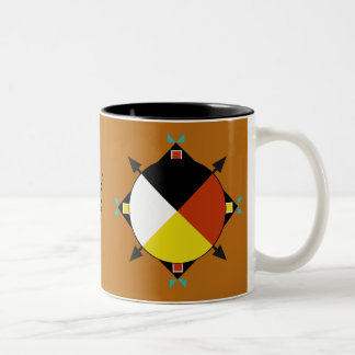 Taza cherokee de cuatro direcciones