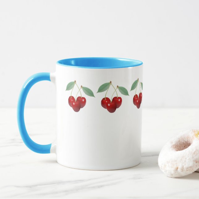 Taza Cherries Mug (Con donut)