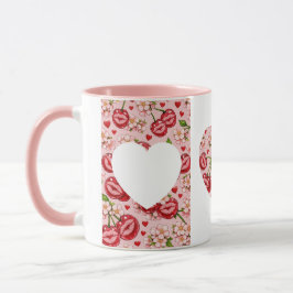 Taza Cherry Kiss Heart Mug