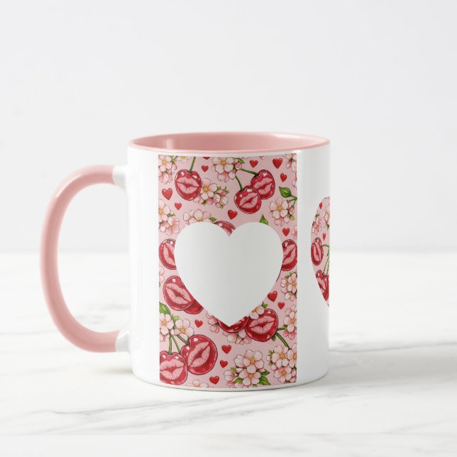 Taza Cherry Kiss Heart Mug (Izquierda)