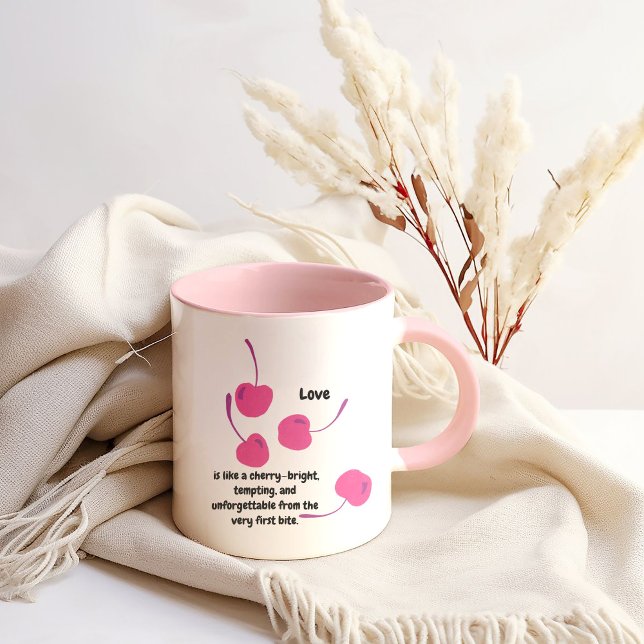 Taza Cherry Love – Pop Art Cherries - Valentine’s Day (Subido por el creador)