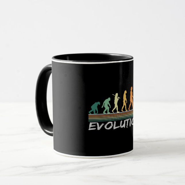 Taza Chess player Evolution Retro Funny Gift for Man (Anverso izquierdo)
