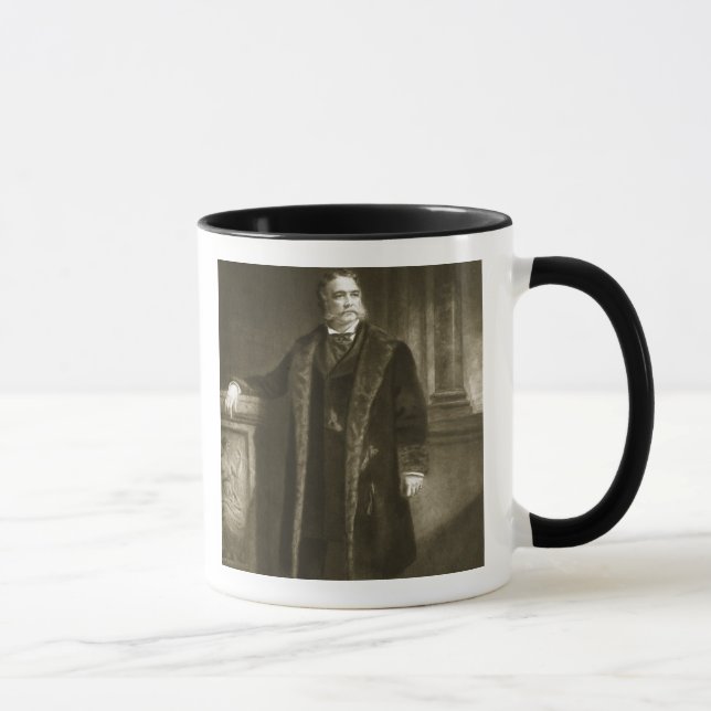 Taza Chester A. Arthur, 21ro presidente del St unido (Derecha)
