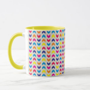 Taza Chevron azteca colorido