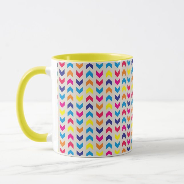 Taza Chevron azteca colorido (Izquierda)