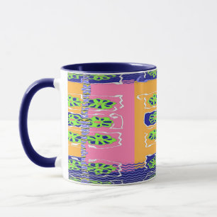 Taza Chevron Azul Verde