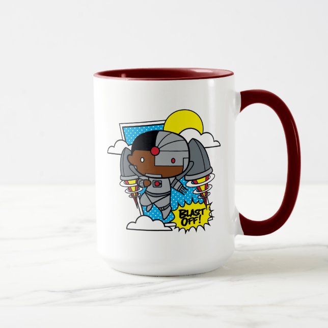 Taza ¡Chibi Cyborg Blast! (Derecha)