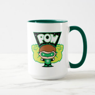 Taza Chibi Green Lantern Formando puños gigantes