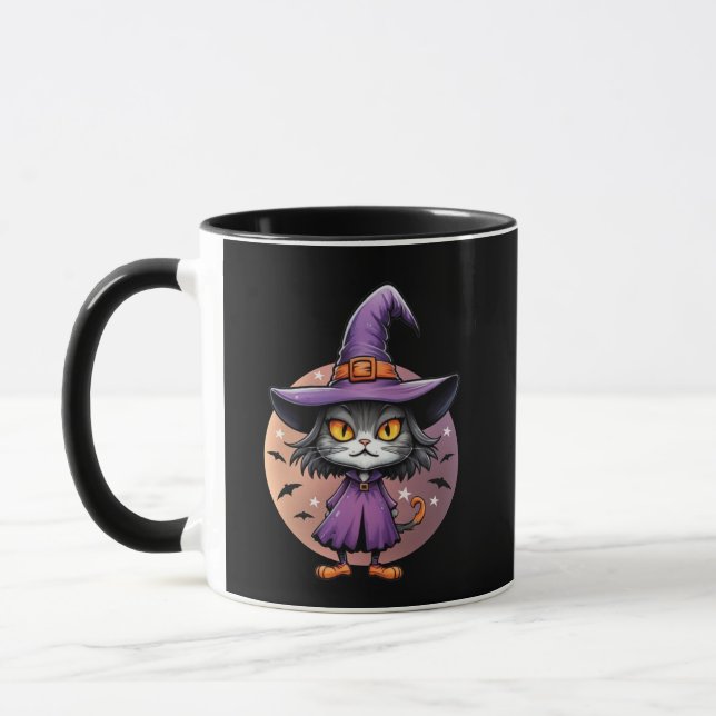 Taza Chibi Halloween Witch Cat (Izquierda)