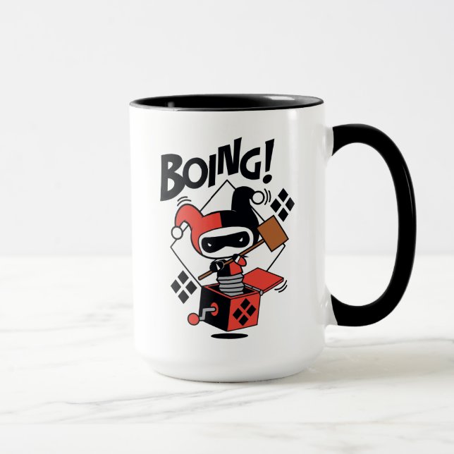 Taza Chibi Harley-Quinn-In-A-Box Con Martillo (Derecha)