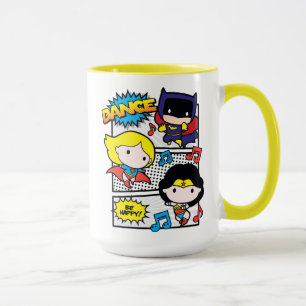 Taza Chibi Heroes Dancing