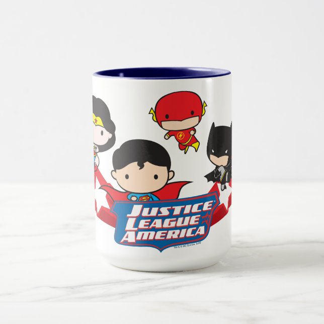 Taza Chibi Justice League of America Stars (Centro)