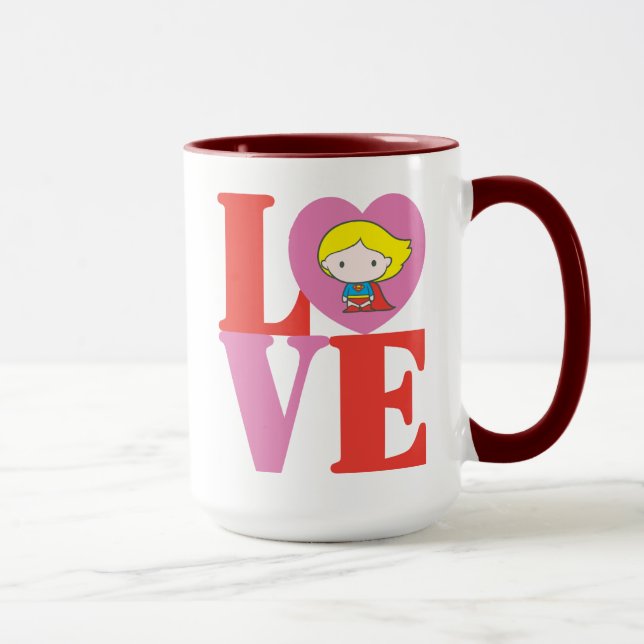 Taza Chibi Supergirl LOVE (Derecha)