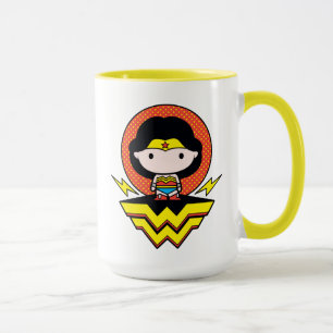 Taza Chibi WonWoman With Polka Dots and Logo