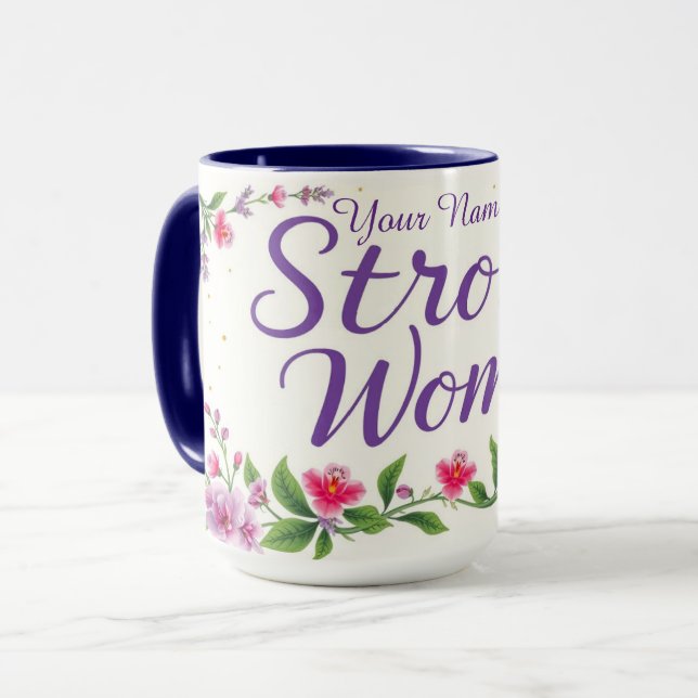 Taza Chic IWD 2026 Liderazgo de Mujeres Fuertes Persona (Anverso izquierdo)