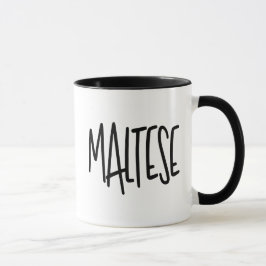 Taza Chic & Striking: Maltese Edgy Tall Skinny Font