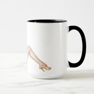 Taza Chica adorable de pin-up