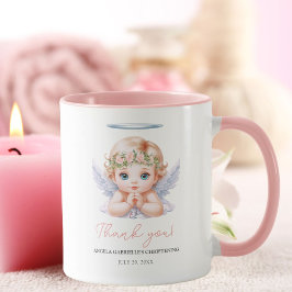 Taza Chica Angel Baptism Christening Gracias Favor