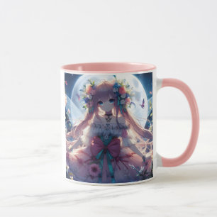 Taza Chica Anime Flor Luna Hada