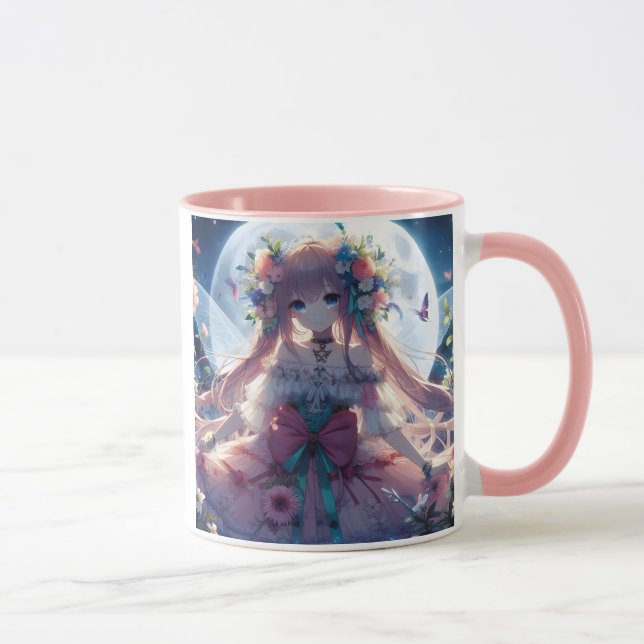 Taza Chica Anime Flor Luna Hada (Derecha)