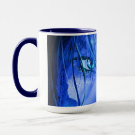 Taza Chica AZUL DE MIEDO OCULTO CON SKULL