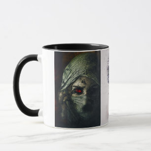 Taza Chica blanco de ojos rojos mágicos Mujer gato Shaw
