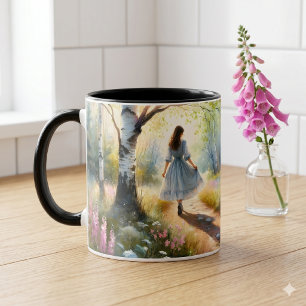 Taza Chica Caprichosa Bailando a Través del Bosque de A
