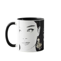 Chica cara bonito moda floral ilustracion funky