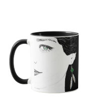 Chica cara ilustracion de moda floral peculiar