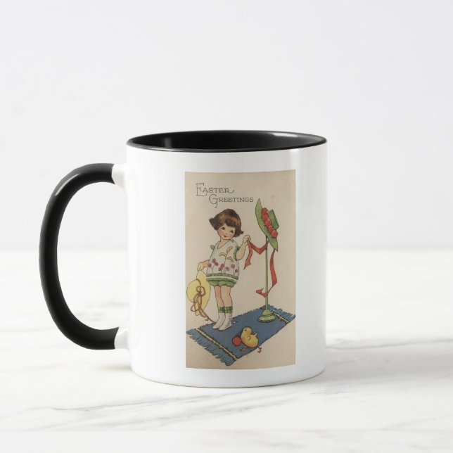Taza Chica con Gorra amarillo y polluelo (Izquierda)