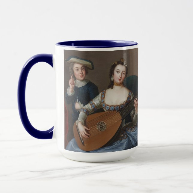 TAZA CHICA CON LUTE (Izquierda)