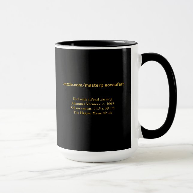 Taza Chica con un Bella Artes Pearl Earring Vermeer (Derecha)