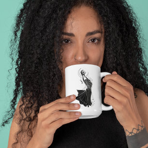 Taza Chica de baile Virgo 15oz Black Rim Mug