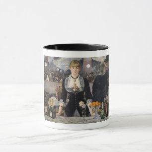 Taza Chica de bar victoriano en Folies Bergere, Francia