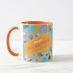 Taza Chica de bodyboard divertida fiesta de cumpleaños