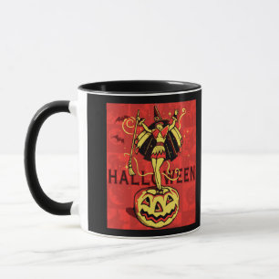 Taza Chica de Brujas de Halloween (cosecha)