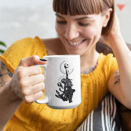 Taza Chica de danza del cáncer 15oz Black Rim Mug