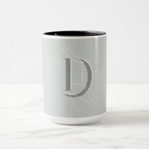 Taza Chica de iniciales de nombre personalizado con est