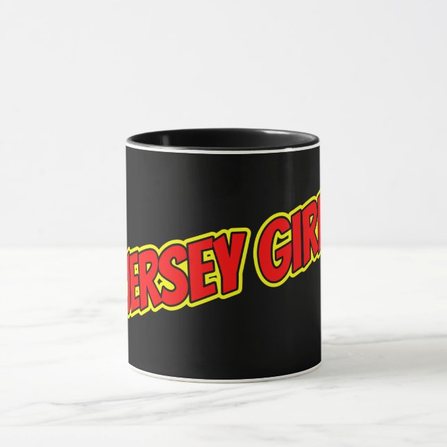 Taza Chica de Jersey de Comic Rojo y Amarillo (Centro)