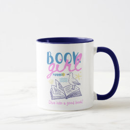 Taza Chica de Libros Verano Playa Gaviota Personalizado