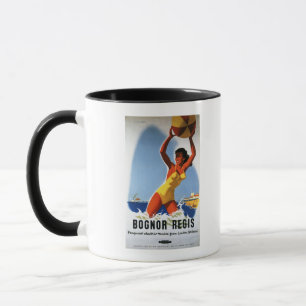 Taza Chica de los ferrocarriles y poster británicos de
