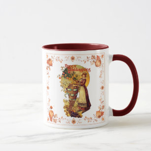 Taza Chica de peregrino de Acción de Gracias Coffee Mug
