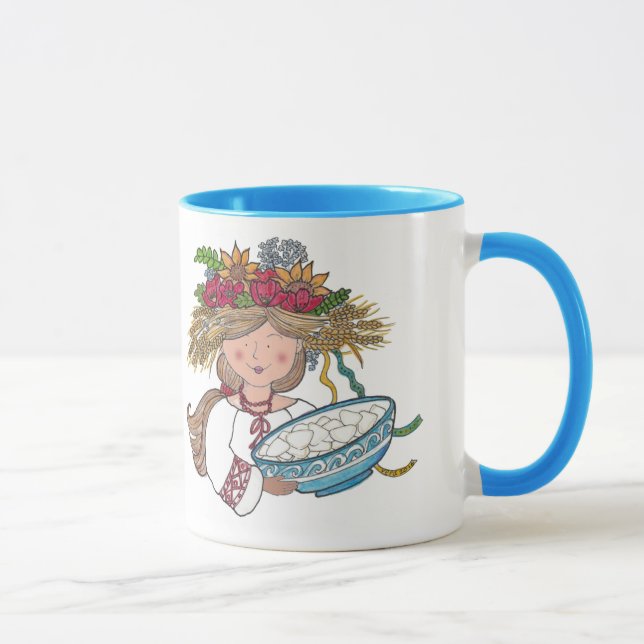 Taza Chica de Perogie Pyrohy Pierogi (Derecha)
